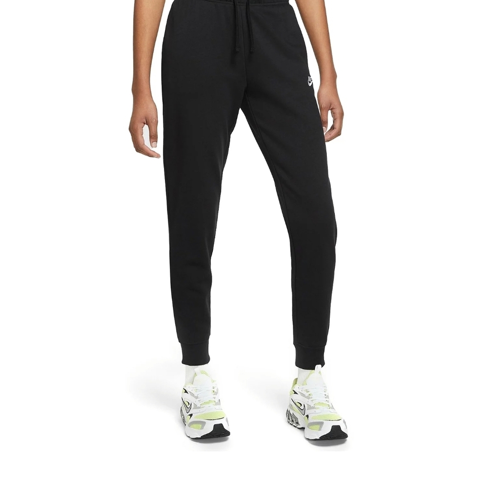 Nike Club Fleece Midrise Black Jogger Pants Womens LARGE PETITE Short